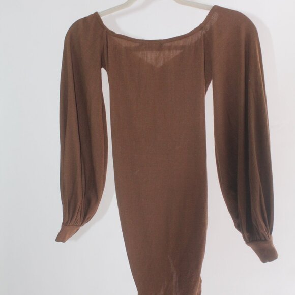 Women's Pretty Little Thing Brown Mini Dress Size 4 - Picture 8 of 8